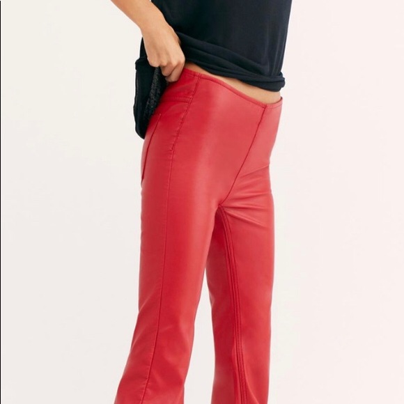 Penny Vegan Leather Pants - Picture 3 of 3